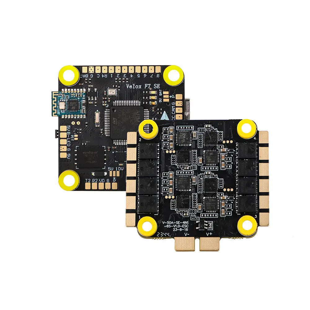 T-Motor Velox F7 SE FC lennujuhtimismoodul ja 50A ESC Stack FPV droonile